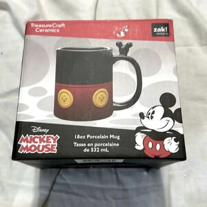 Disney Mickey Mouse 18 oz Porcelain Mug Zak Designs NEW Coffee/Tea